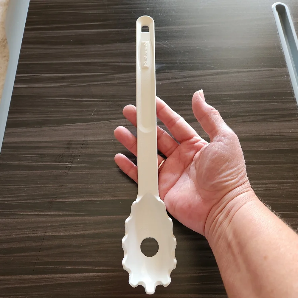 Rubbermaid Pasta Spaghetti White Server 1976 Portion Measurer Nylon Spoon Fork